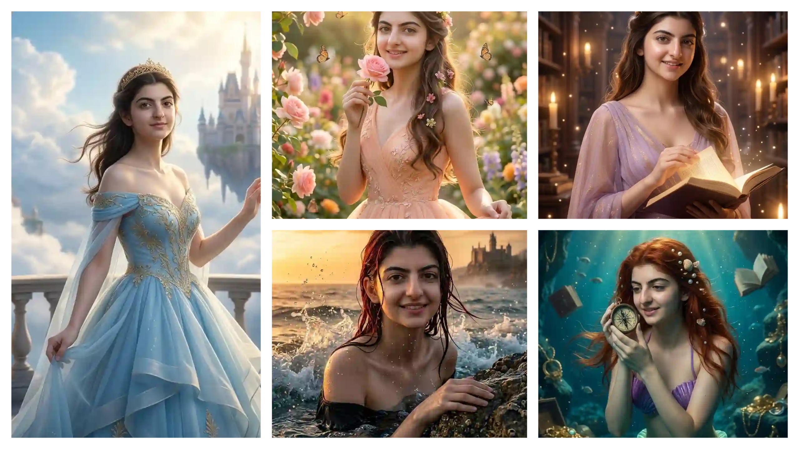 Gemini AI Disney Princess AI Photo Editing Prompts for Girls