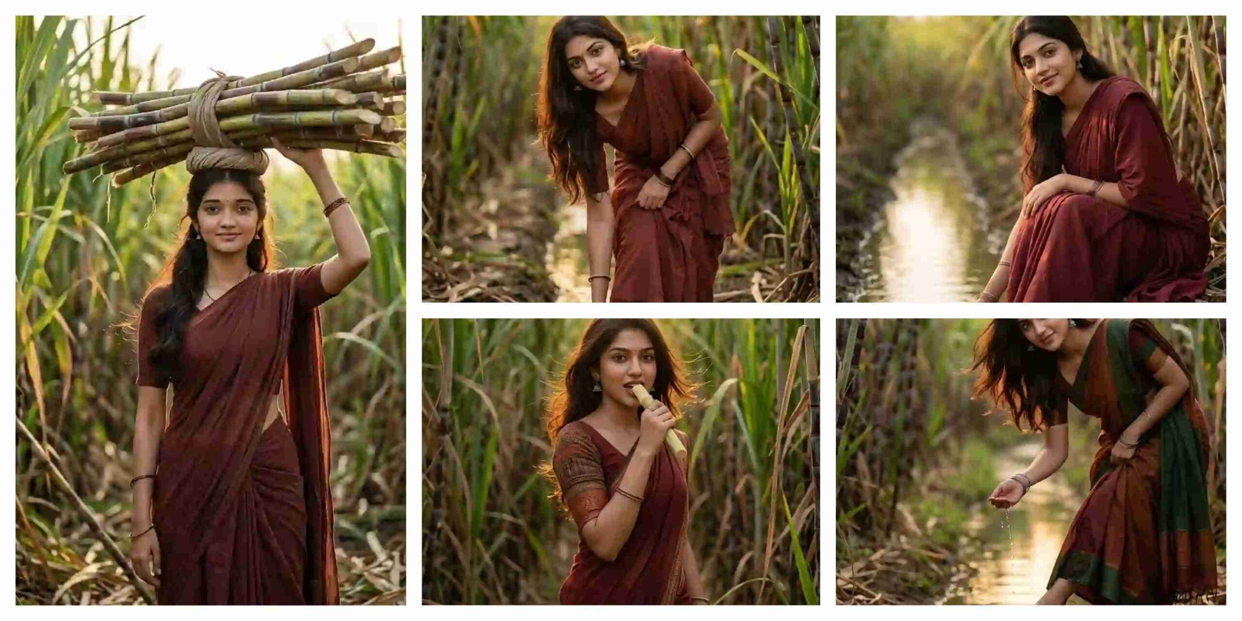 Village Girl AI Photo Editing Prompt Aesthetic