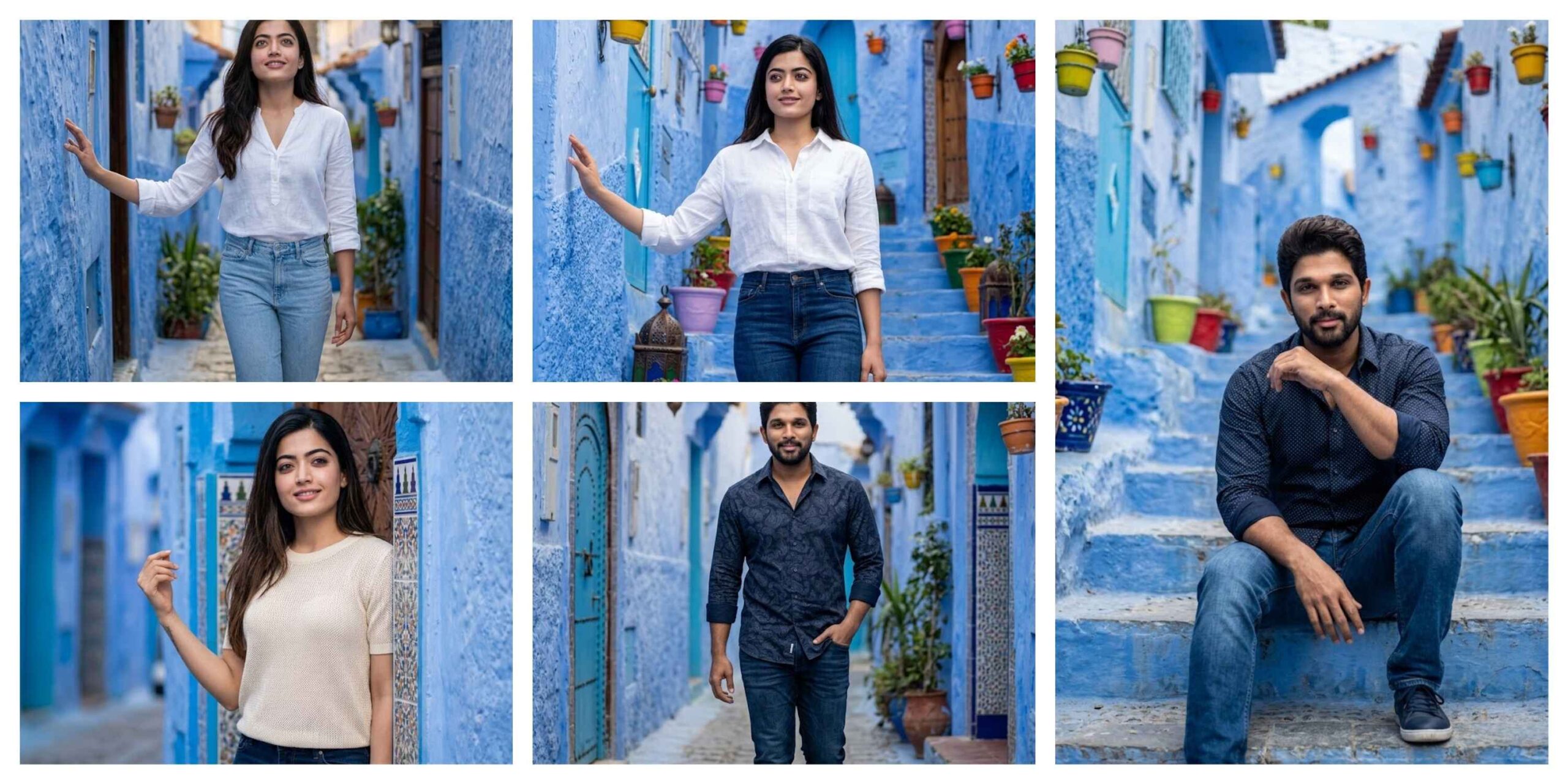 The Blue City In Morocco AI Photo Editing Prompt