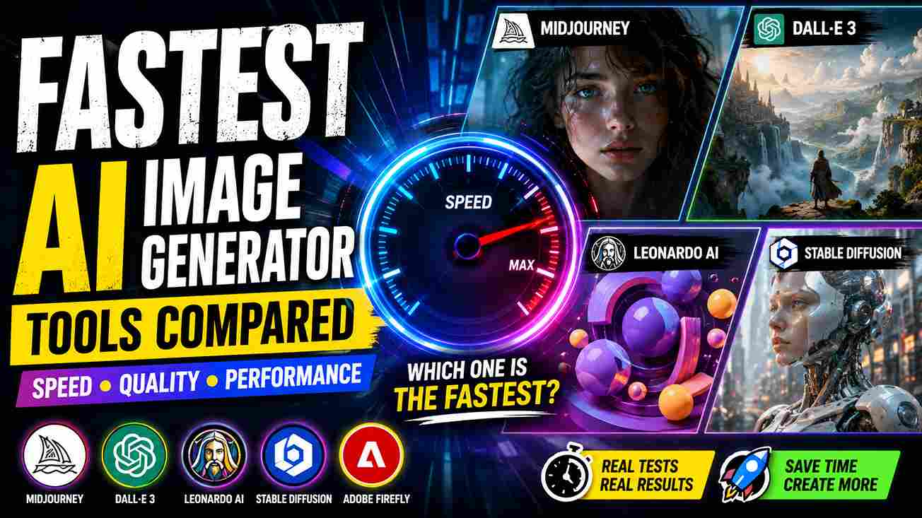 Fastest AI Image Generator Tools Compared (Guide to Speed, Quality & Real-World Performance)