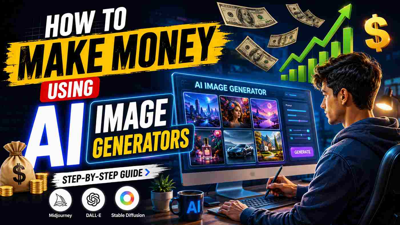 How to Make Money Using AI Image Generators in 2026 (Complete Beginner Guide)