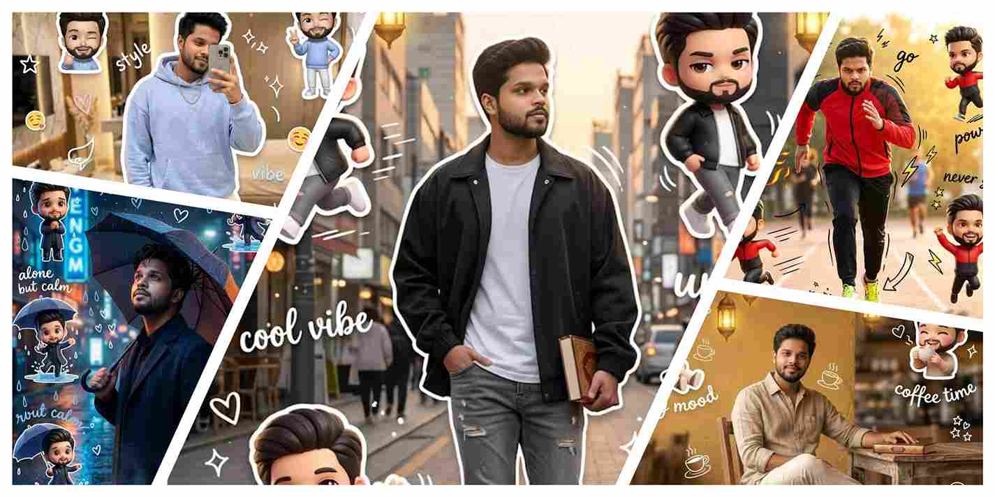 Trending Chibi Cartoon Style AI Photo Editing Prompts for Boy